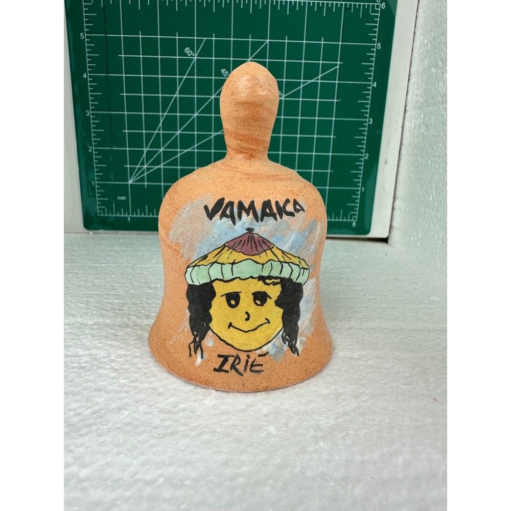 Vintage Jamaican Irie Bell Vamaca Wassi Art Pottery Souvenir Decor